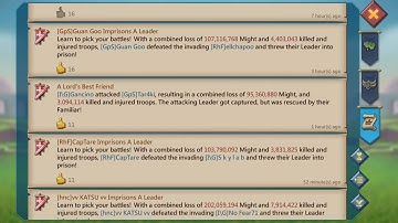 Lords Mobile - Rally Trap baiting bot users - Tar4ki Gaming