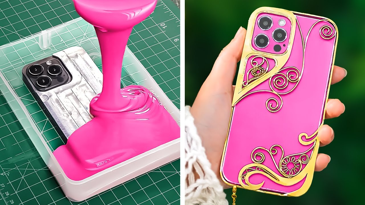 TIKTOK MADE ME DIP MY PHONE INTO SILICONE! Fantastic DIY Jewelry And Handmade Accessories