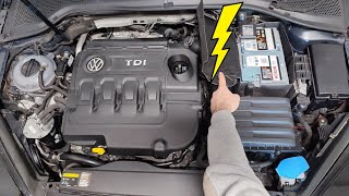 CHANGER LA BATTERIE SUR VW GOLF 7 TDI 2.0  150ch