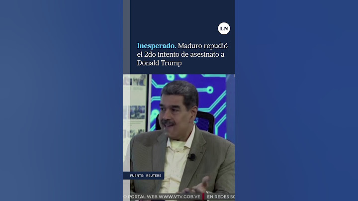 Maduro repudió el 2do intento de asesinato a Trump y le dejó un mensaje al expresidente de EE.UU.
