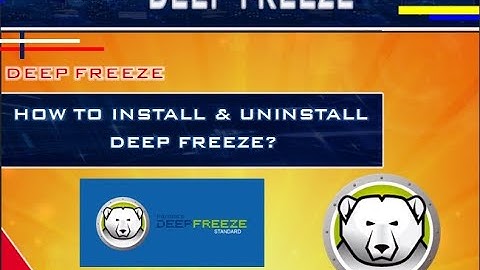 How to Install and Uninstall Deep Freeze? | LinkTech
