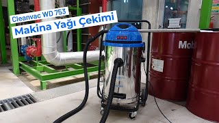 Islak Kuru Özellikli Üç Motorlu Sanayi Tipi Süpürge Cleanvac WD-753 video 2