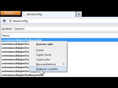 Como retirar search babylon do firefox