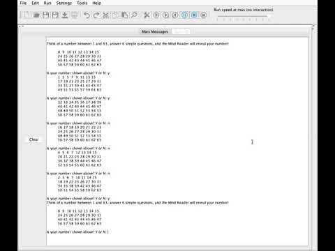 MIPS "Mind Reader" Game