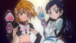 [1080p] Precure Rainbow Storm! (Cure Black & Cure White 3rd Attack)