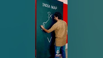 India🇮🇳 map trick || how to draw #independenceday #republicday #art #drawing #artist #shorts