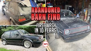 ABANDONED BARN FIND First Wash In 10 Years Volkswagen MK2 GTI! Satisfying Car Detailing Restoration