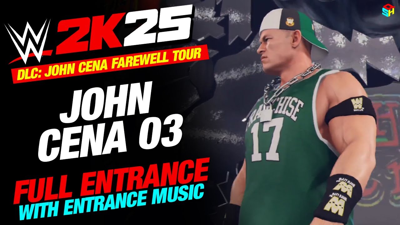JOHN CENA 03 FAREWELL TOUR WWE 2K25 ENTRANCE - #WWE2K25 JOHN CENA DLC ENTRANCE WITH MUSIC