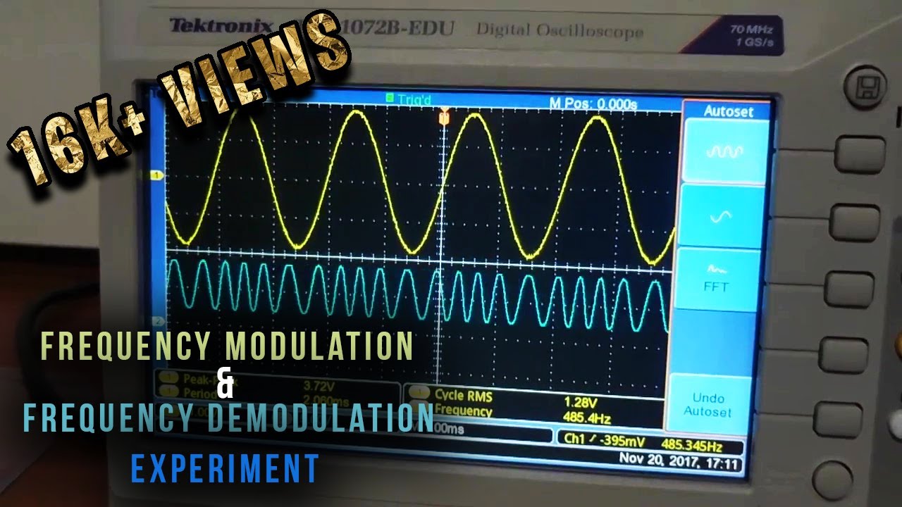 Frequency modulation and frequency demodulation experiment - tutorial