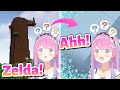 Luna buried in snow while distracted by Fauna's World Tree【Minecraft/Hololive Clip/EngSub】