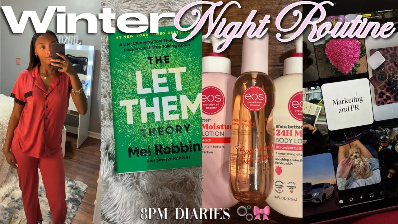 MY WINTER NIGHT ROUTINE ☆ | baking, laundry, shower routine, etc….