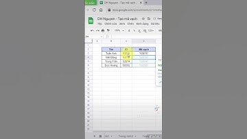 Cách tạo mã vạch trên excel file