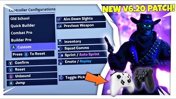 Fortnite Best Controller Settings: FULL Custom Binds/Buttons (Xbox/PS4)
