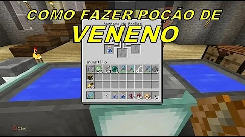 Como fazer poção prolongada de veneno no Minecraft?