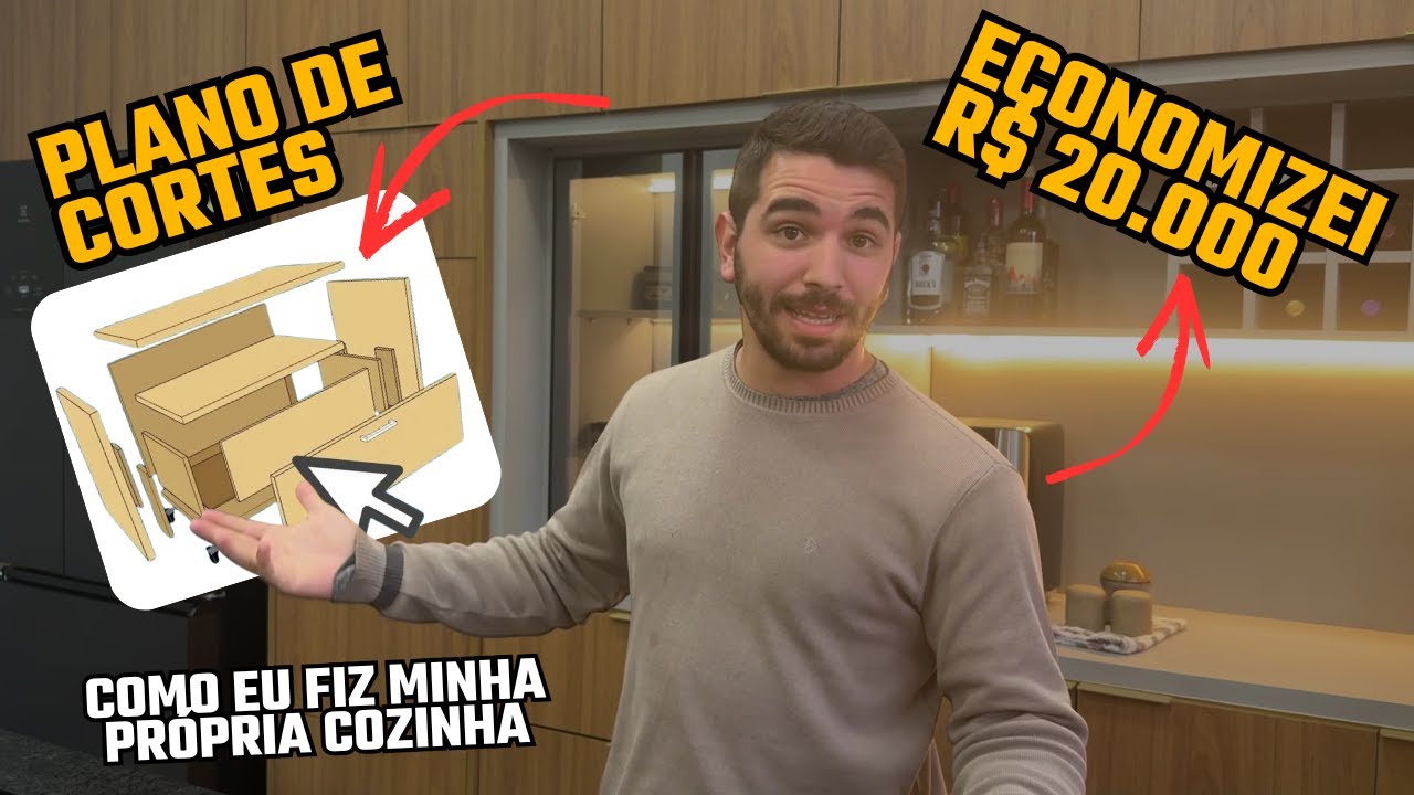 COMO EU FIZ MEUS PRÓPRIOS MÓVEIS PLANEJADOS - COZINHA PLANEJADA - CORTECLOUD (PLANO DE CORTE)