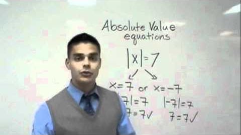 Solving Equations  with Absolute Value (Tutor Zone)