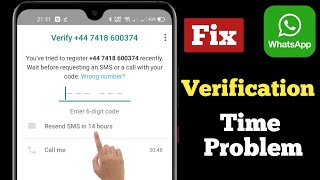 Fix Whatsapp Verification Time problem 2024 | How can I bypass WhatsApp verification time? screenshot 4