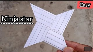 How To Make a Paper Ninja Star (Shuriken) - Origami