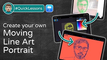 Create your own Moving Line Art Portrait in Keynote   |   iPad #QuickLessons