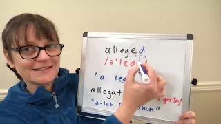 How to Pronounce Allege, Alleged, Allegedly and Allegation