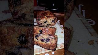Blueberry Banana Bread! Moist and soo delicious!😋 #banana #blueberry #bread