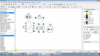 Schemetic and PCB Layout design of Astable Multi Vibrator  using Dip trace software-Part A screenshot 1