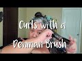 Curls using a Denman Brush?! |No-way! | First time using the Denman Brush | Gray Hair