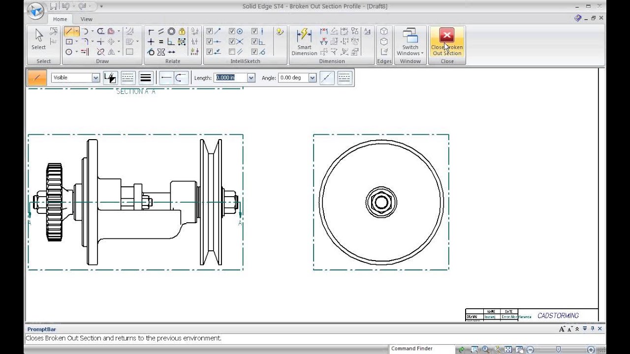 SOLID EDGE ST4 TUTORIAL - V-BELT DRIVE ASSEMBLY - PART 15/18 - YouTube
