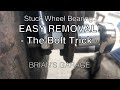 Stuck Wheel Bearing; EASY REMOVAL! The Bolt Trick