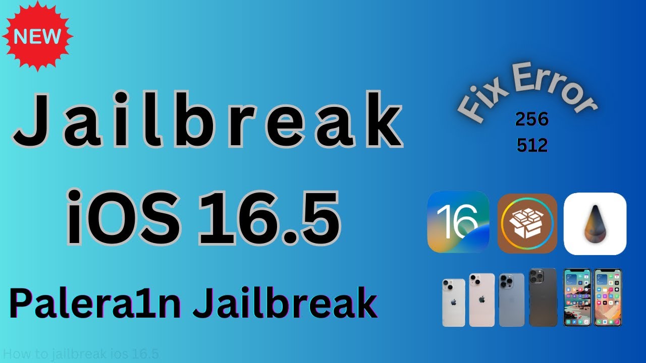 How to jailbreak ios 16.5 and fix error 256 Easy Tutorial YouTube