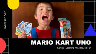 Favorite kid card games how to play Mario Kart UNO!