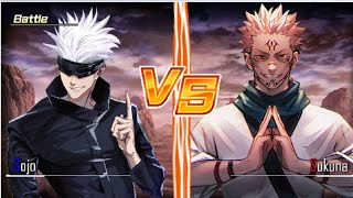 Battle Gojo vs Sukuna Jujutsu kaisen