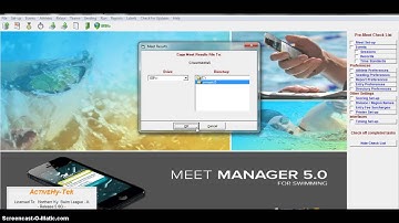 Exporting Meet Results from Meet Manager