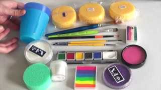 Great face painting supplies &  kit + Product infos - Face Painting Made Easy PART 1