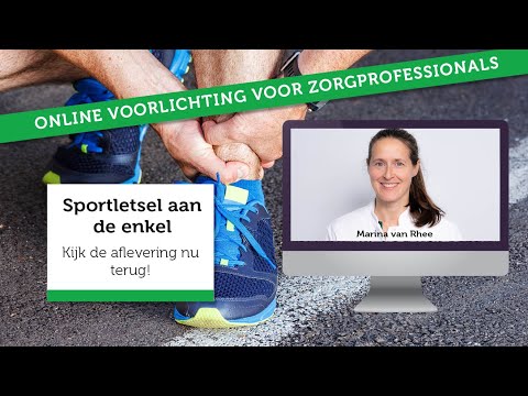 Online voorlichting over sportletsel aan de enkel | Voor zorgprofessionals