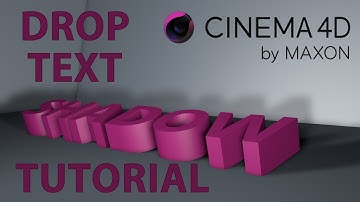 Drop Text And Shadows Tutorial Cinema 4D