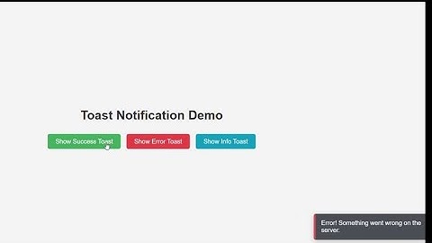Toast Notification | HTML CSS JavaScript | Full Source Code | 