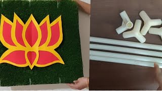 Simple and quick Ganpati background decoration ideas,Vinayaka chaturthi decoration DIY@PaperSai Arts screenshot 3