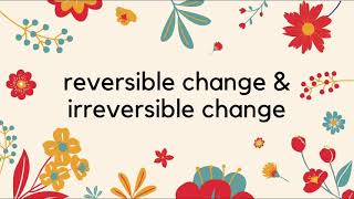 reversible change and irreversible change
