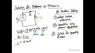Solving AC Problems with Phasors - Overview