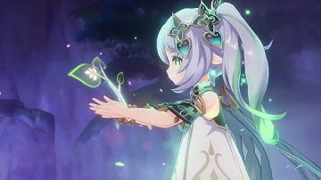 Nahida cutscene (the day you vanished with the stars theme)