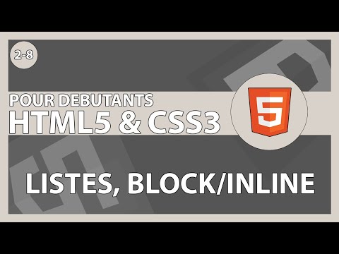 [9/??] The difference between block and inline + lists | HTML5/CSS3 & its frameworks for beginners