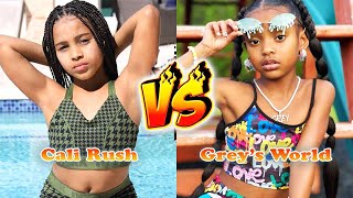 Cali Rush (The Rush Fam) VS Grey's World Transformation 👑 From Baby To 2024