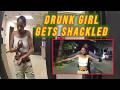 Drunk Girl Gets SHACKLED After Knocking Down Porta Potty