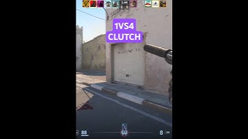 CS2 1VS4 + HEADSHOT CLUTCH #shorts  #cs2 #csgo #counterstrike #gaming #counterstrike2 #1vs2