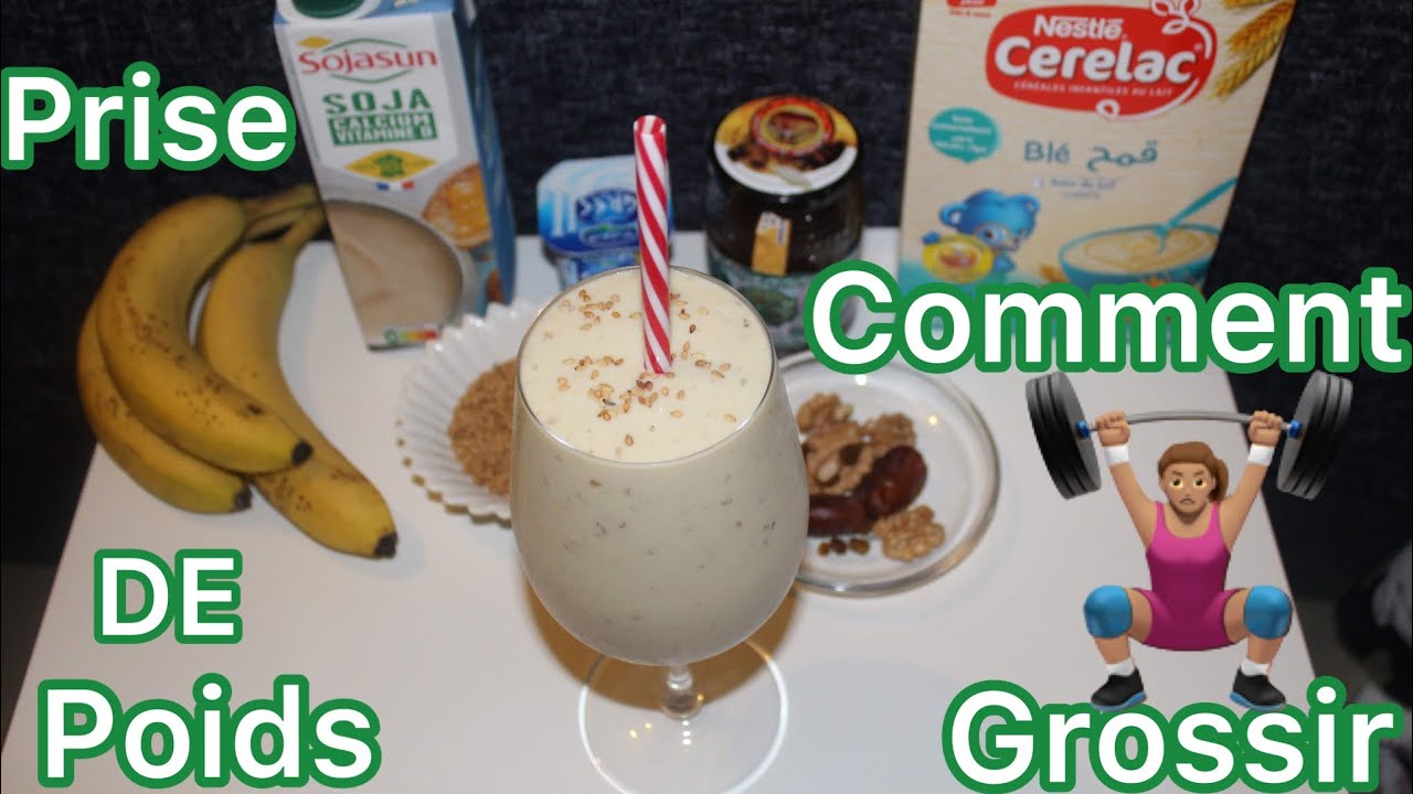 NUTRITION POUR GROSSIR - CERELAC SMOOTHIE  Régime hyper calorique FRUIT  SEC. #smoothierecipes 