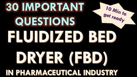 Fluidized bed Dryer in pharmaceutical industry l FBD process l Interview question and answers