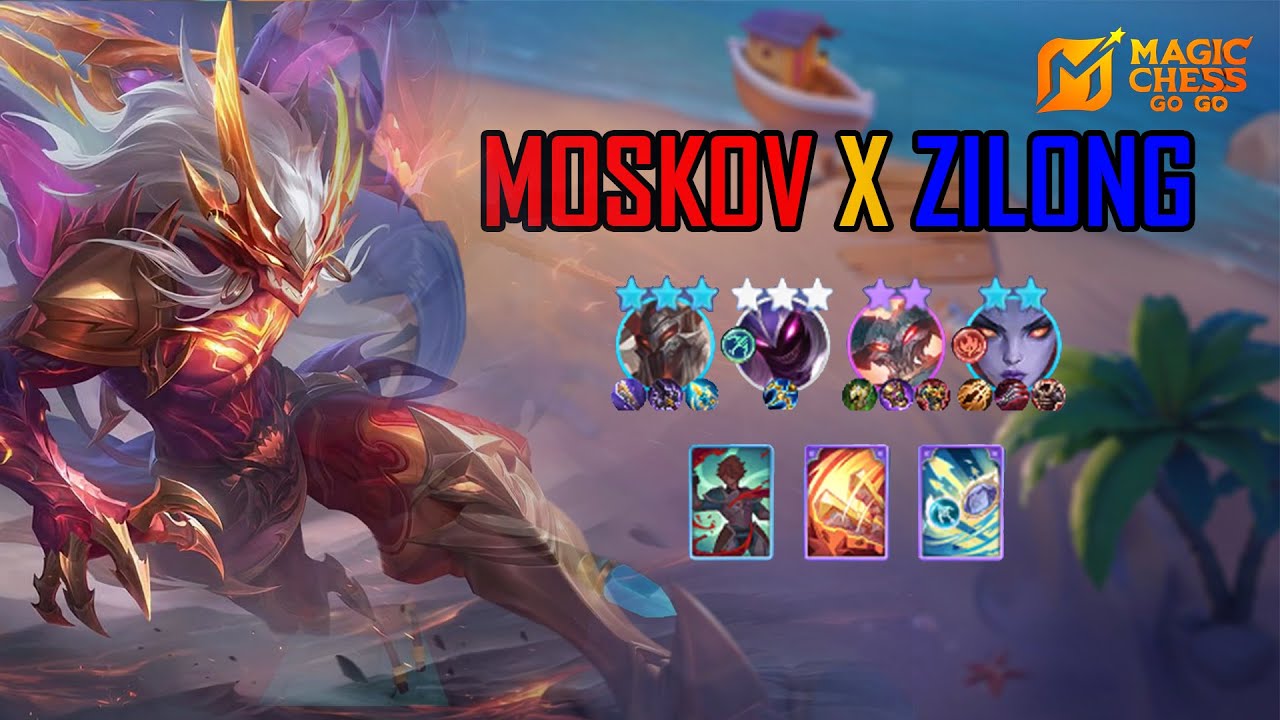 MOSKOV X ZILONG WITH INFERNO MARKSMAN | MAGIC CHESS GOGO - YouTube
