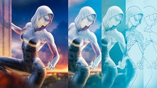 Spider-Gwen | Step by Step (Digital Artwork)