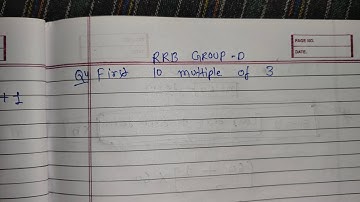 Find sum of first 10 multiple of 3 #rrb #ntpc 